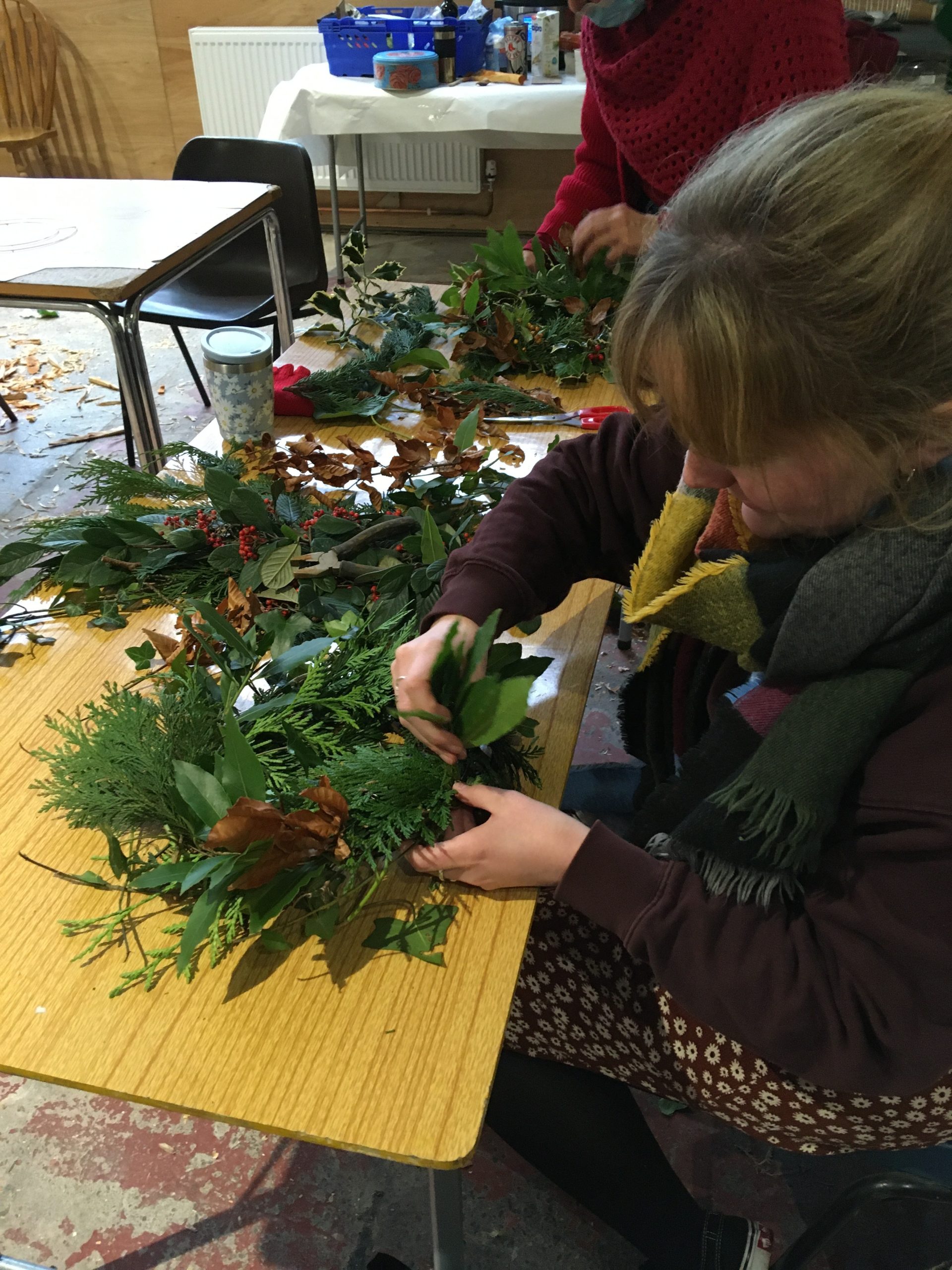 Wreath Making at The Old Print Works