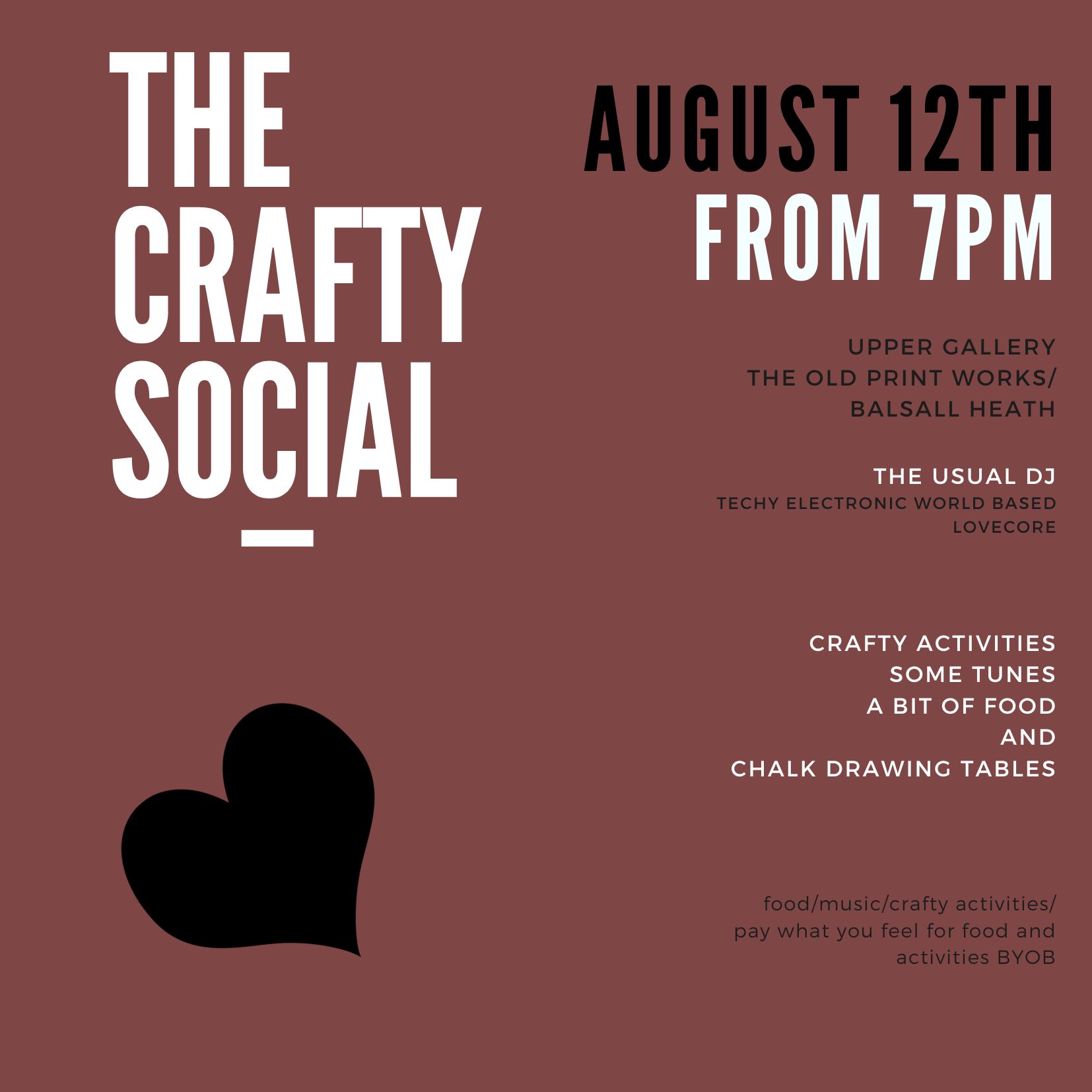 The Crafty Social august 12th