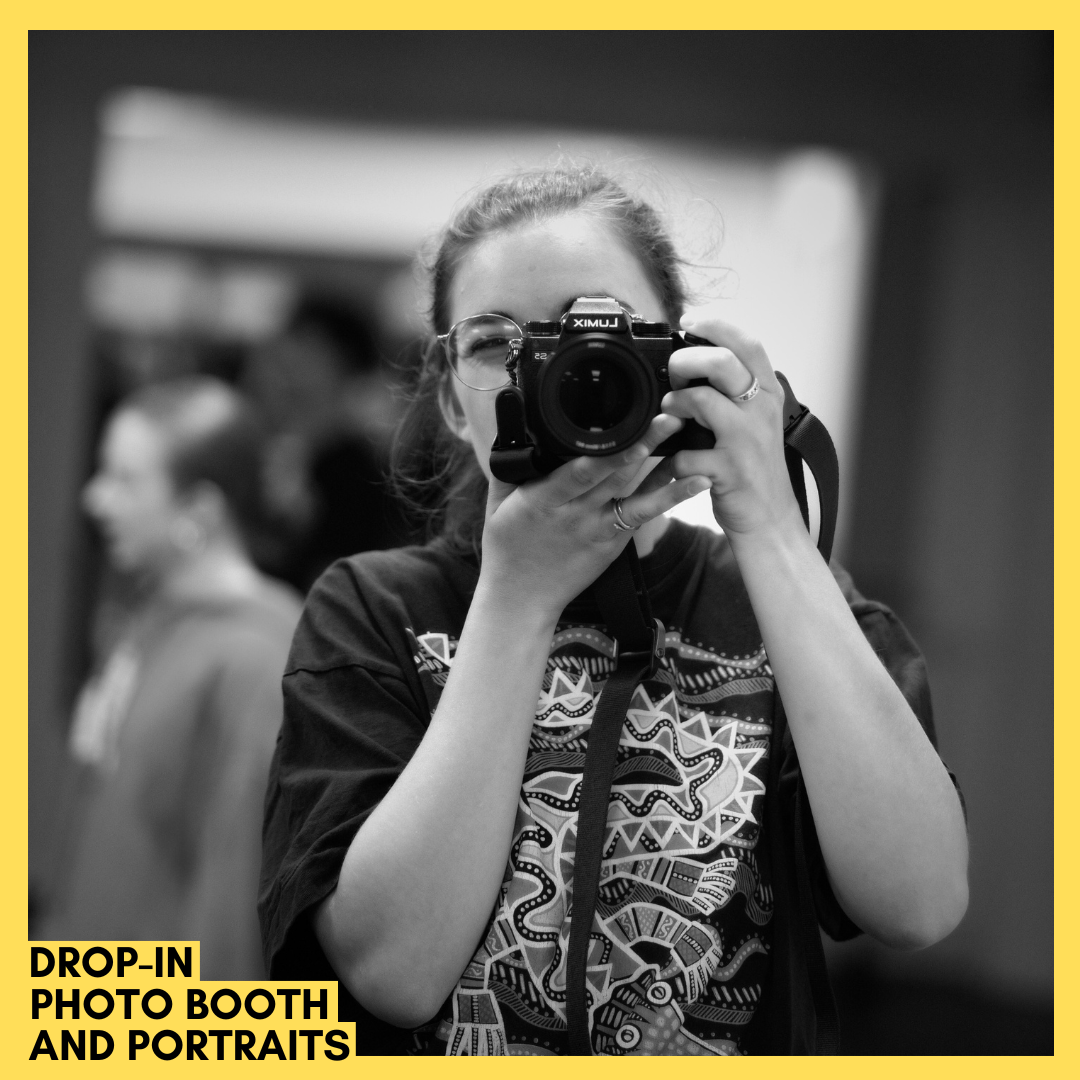 DROP IN PHOTO-BOOTH & PORTRAITS with Hayley Salter Photography