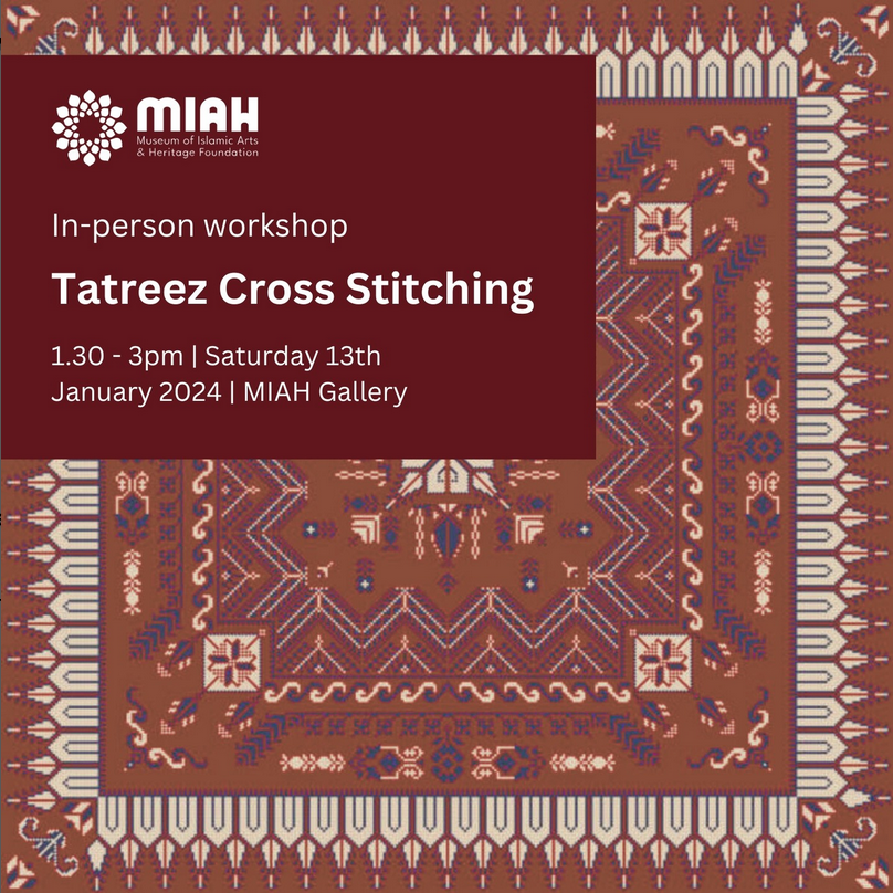 Palestinian Tatreez cross-stitching with The MIAH Foundation