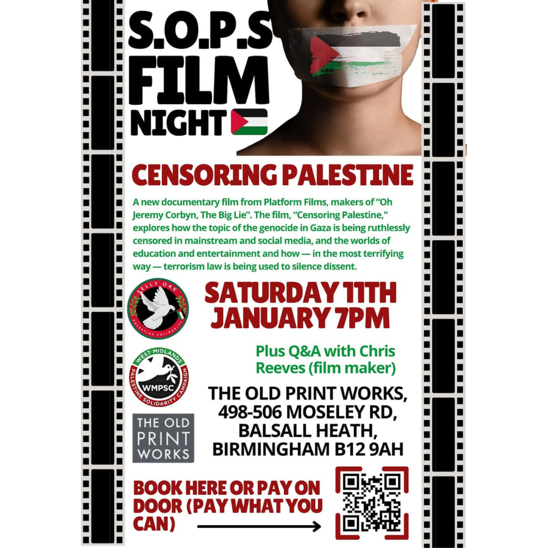 Censoring Palestine – SOPS film night